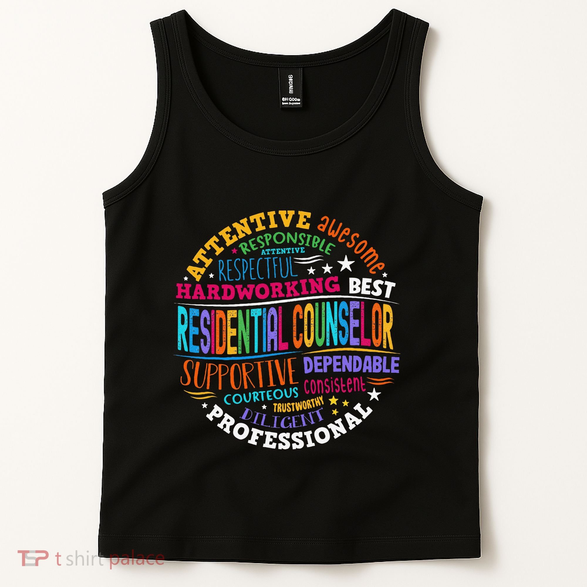 Groovy Residential Counselor Appreciation Back To School Tank Top