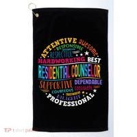 Groovy Residential Counselor Appreciation Back To School Golf Towel thumb 0