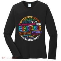 Groovy Residential Counselor Appreciation Back To School Women's Long Sleeve Shirt thumb 0