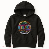 Groovy Residential Counselor Appreciation Back To School Kids Hoodie thumb 0