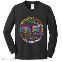 Groovy Residential Counselor Appreciation Back To School Kids Long Sleeve Shirt thumb 0