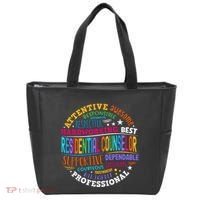 Groovy Residential Counselor Appreciation Back To School Tote Bag thumb 0