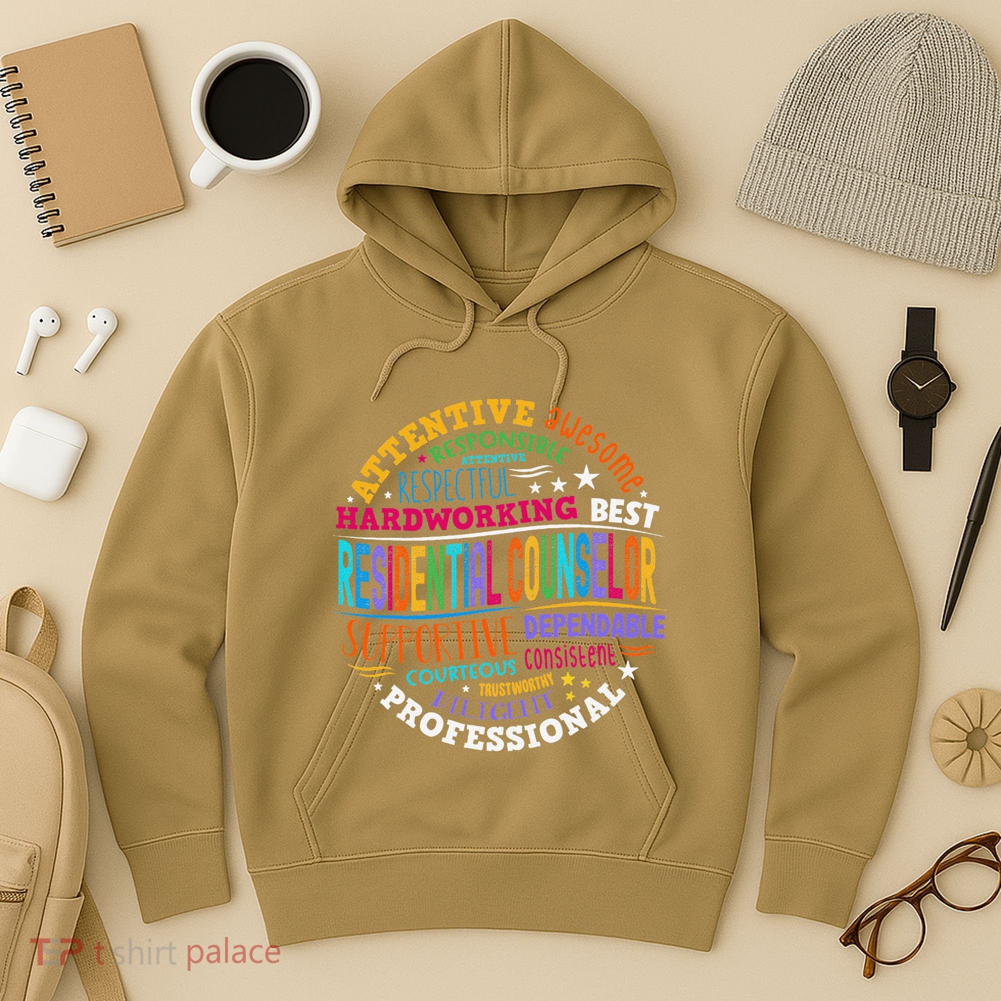 Groovy Residential Counselor Appreciation Back To School Hoodie