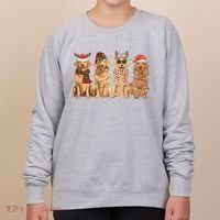 Golden Retriever Christmas Dogs Lights Women's Sweatshirt thumb 0
