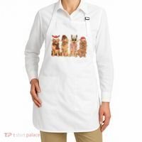 Golden Retriever Christmas Dogs Lights Apron thumb 2