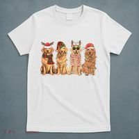 Golden Retriever Christmas Dogs Lights T-Shirt thumb 5