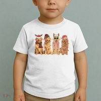 Golden Retriever Christmas Dogs Lights Toddler T-Shirt thumb 2