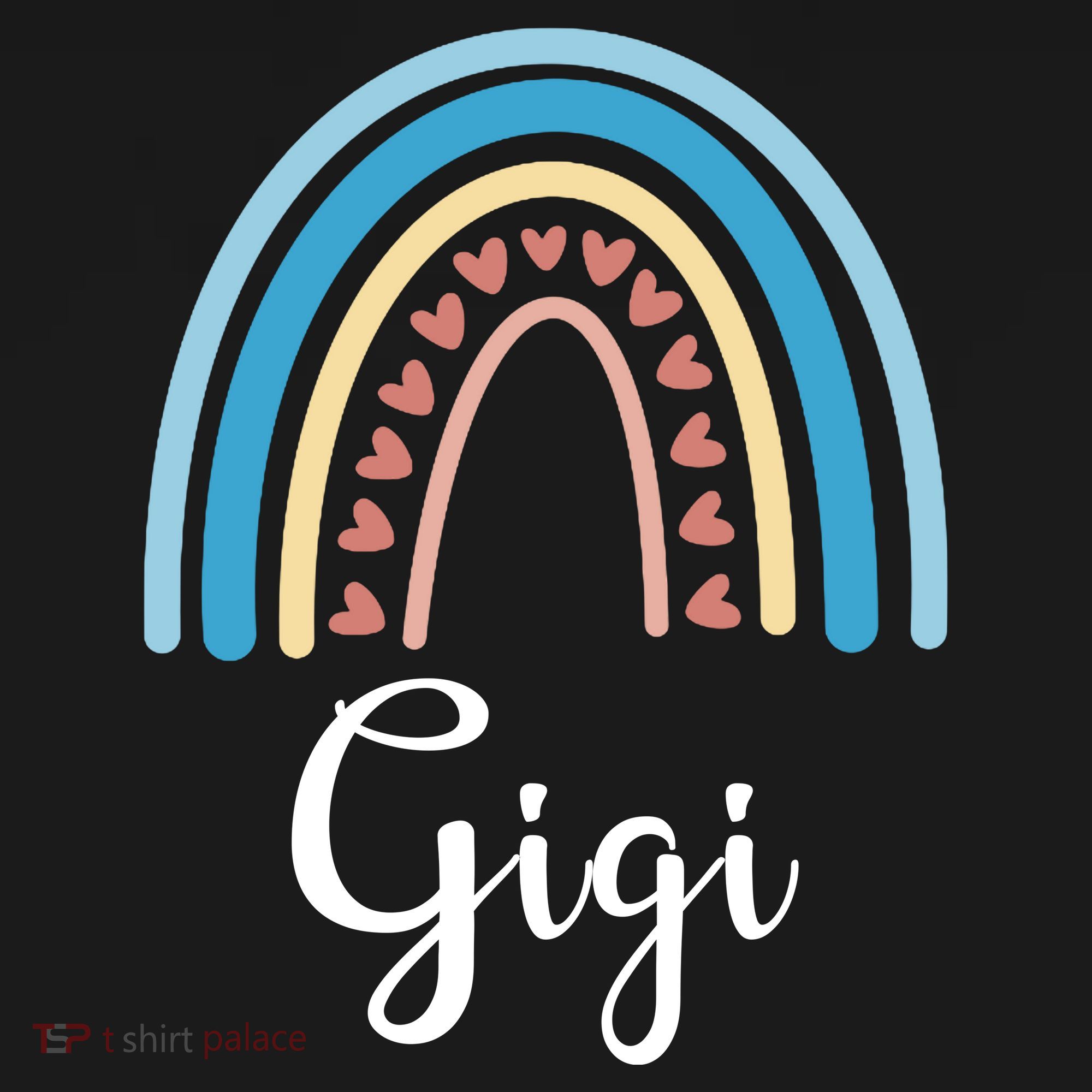 Gigi Rainbow Cute Gift For Grandma USA-Made Doggie Bandana