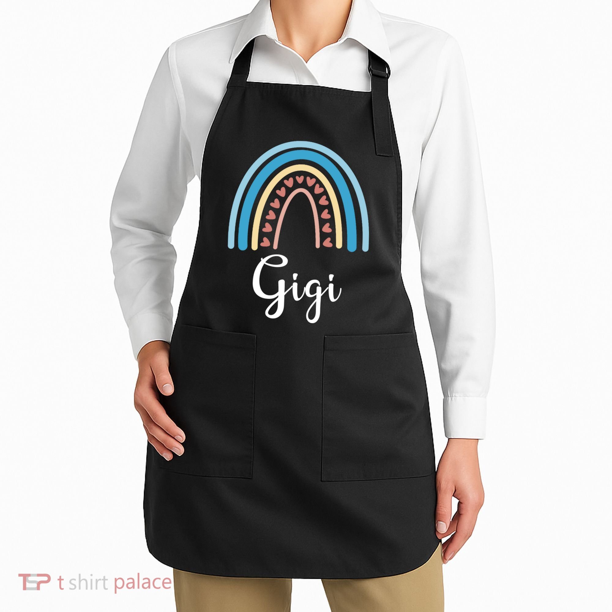 Gigi Rainbow Cute Gift For Grandma Apron