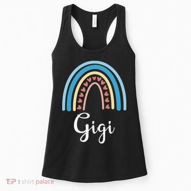Gigi Rainbow Cute Gift For Grandma Women's Tank Top