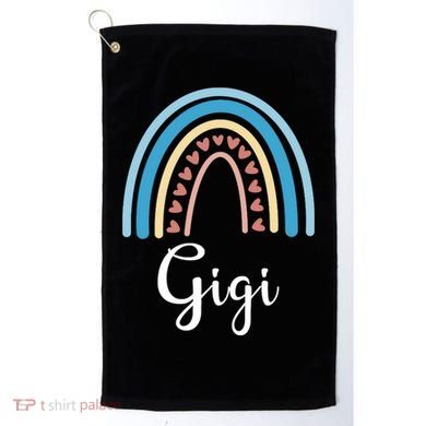 Gigi Rainbow Cute Gift For Grandma Golf Towel