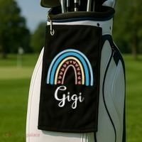 Gigi Rainbow Cute Gift For Grandma Golf Towel thumb 2
