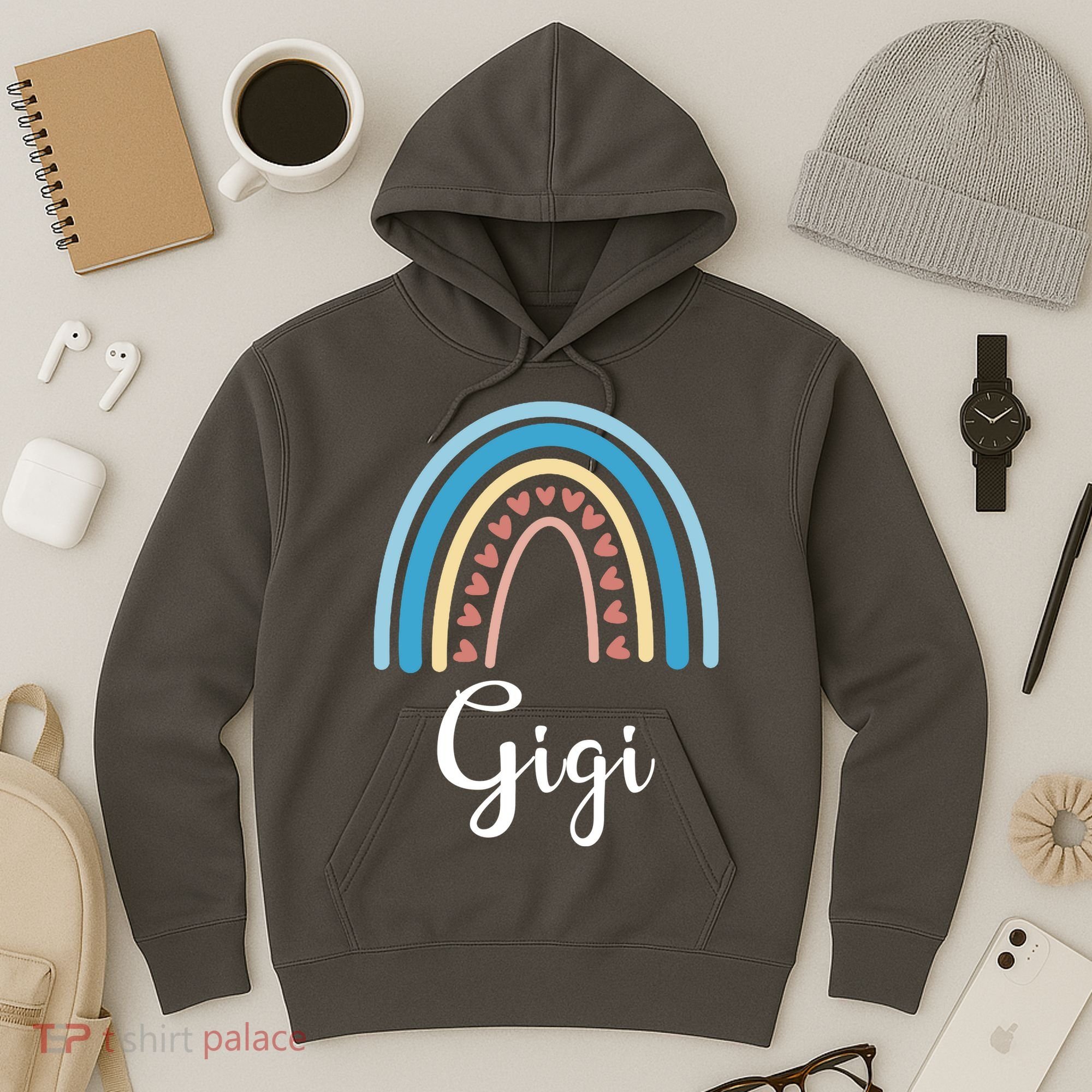 Gigi Rainbow Cute Gift For Grandma Hoodie