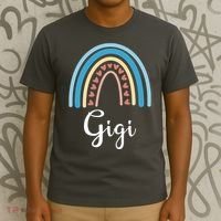 Gigi Rainbow Cute Gift For Grandma T-Shirt thumb 3
