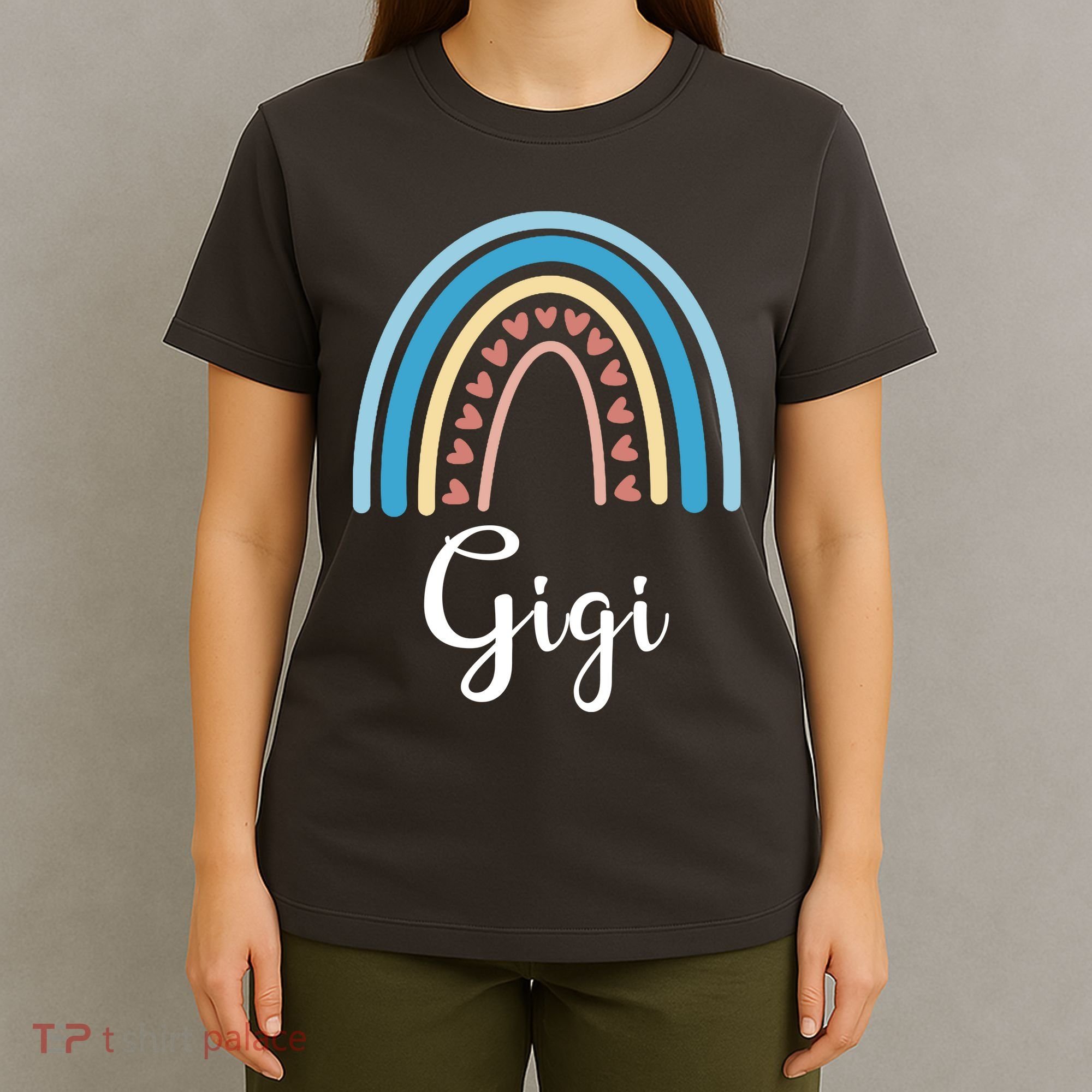 Gigi Rainbow Cute Gift For Grandma T-Shirt