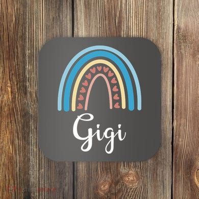 Gigi Rainbow Cute Gift For Grandma Coaster