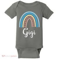 Gigi Rainbow Cute Gift For Grandma Baby Bodysuit thumb 0