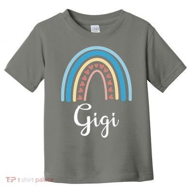 Gigi Rainbow Cute Gift For Grandma Toddler T-Shirt