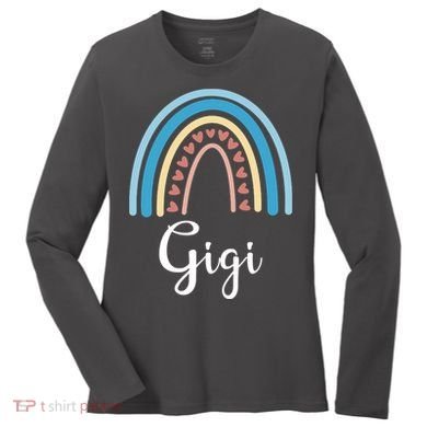 Gigi Rainbow Cute Gift For Grandma Women's Long Sleeve Shirt