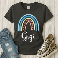 Gigi Rainbow Cute Gift For Grandma Women's T-Shirt thumb 3