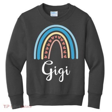Gigi Rainbow Cute Gift For Grandma Kids Sweatshirt