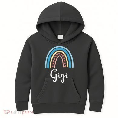 Gigi Rainbow Cute Gift For Grandma Kids Hoodie