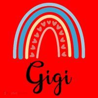 Gigi Rainbow Cute Gift For Grandma Santa Hat thumb 1