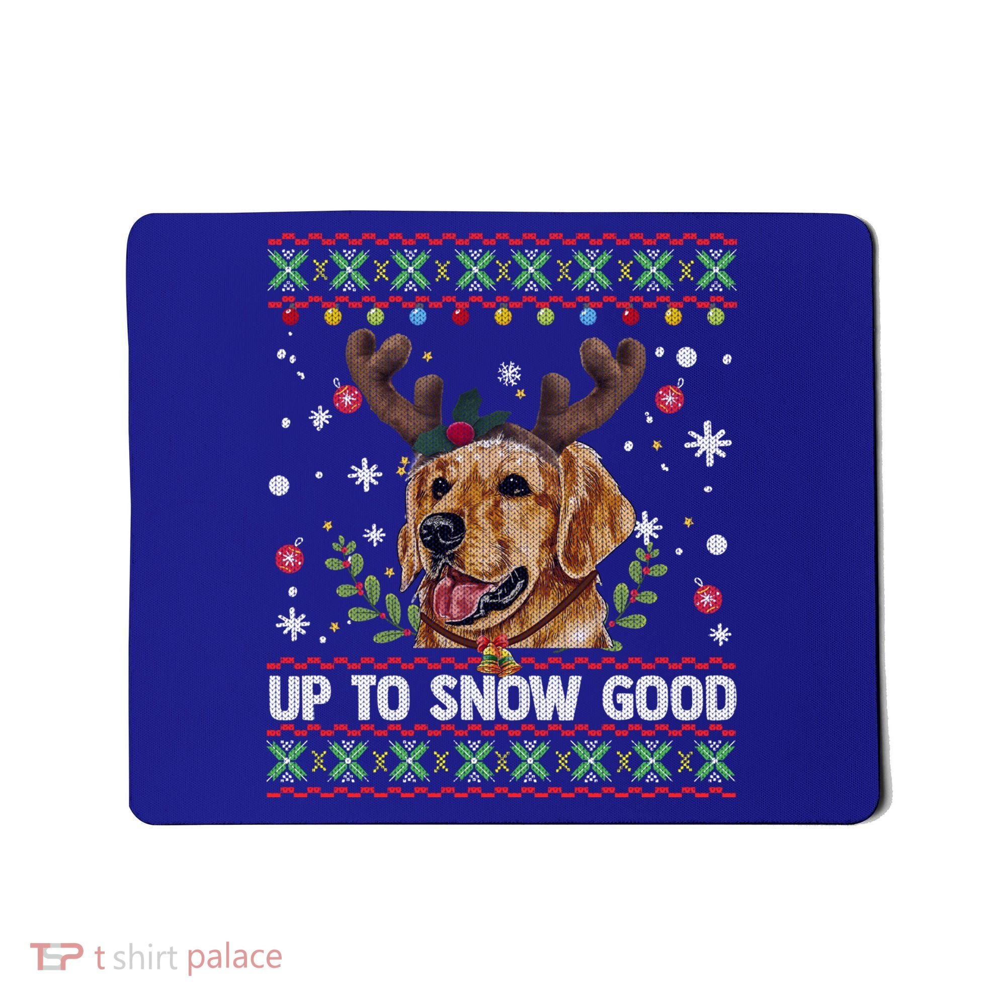 Golden Retriever Dog Reindeer Christmas Gift Ugly Sweater Gift Mousepad