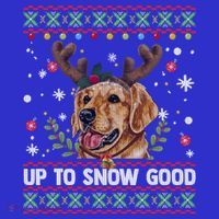 Golden Retriever Dog Reindeer Christmas Gift Ugly Sweater Gift Mousepad thumb 1