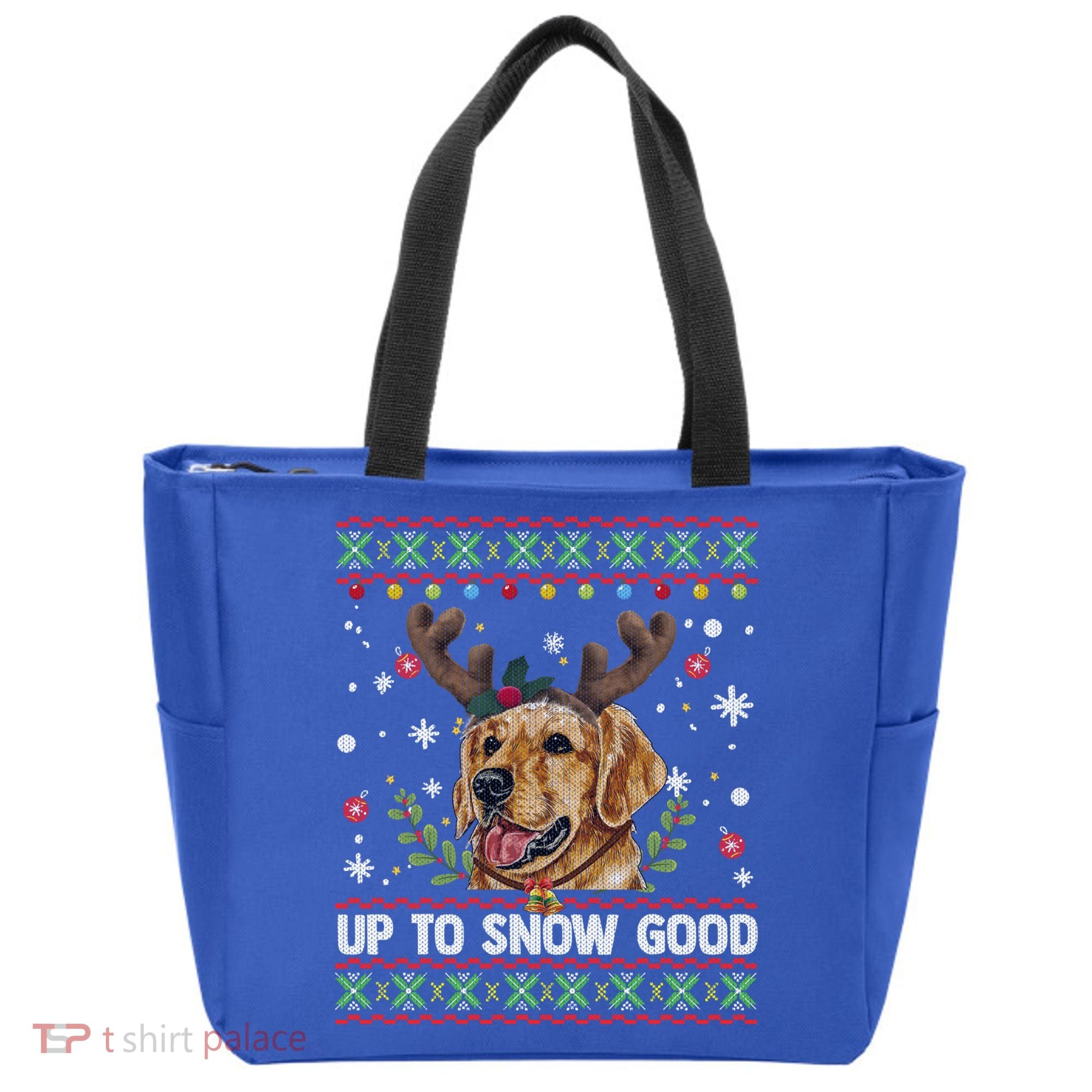 Golden Retriever Dog Reindeer Christmas Gift Ugly Sweater Gift Tote Bag