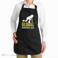 Global Running Day Gift For Runner Workout & Run Friends Apron thumb 2