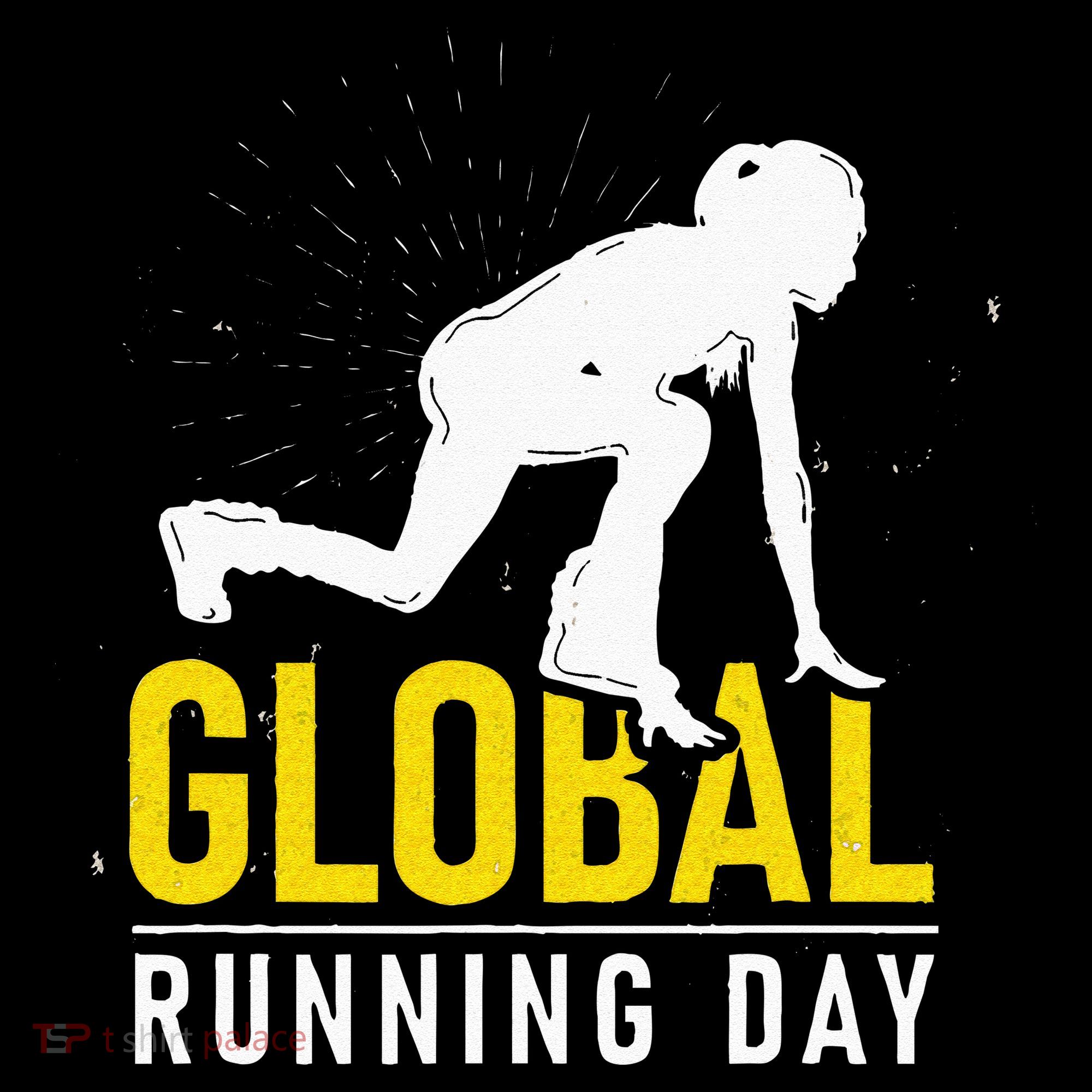 Global Running Day Gift For Runner Workout & Run Friends Apron