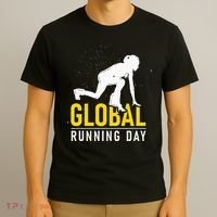 Global Running Day Gift For Runner Workout & Run Friends T-Shirt thumb 3