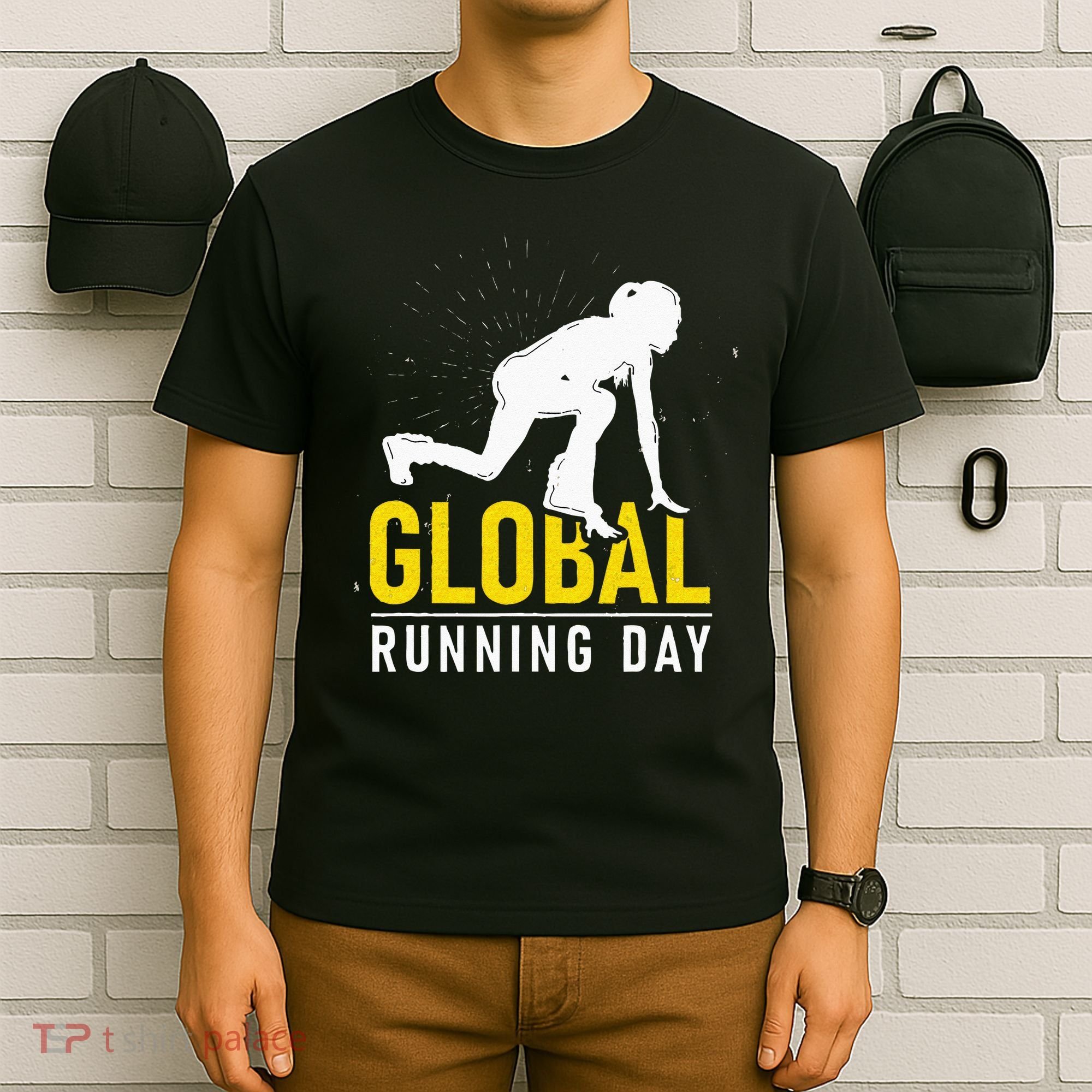 Global Running Day Gift For Runner Workout & Run Friends T-Shirt