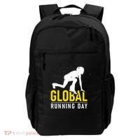 Global Running Day Gift For Runner Workout & Run Friends Backpack thumb 0