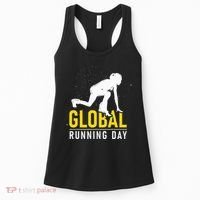 Global Running Day Gift For Runner Workout & Run Friends Women's Tank Top thumb 0