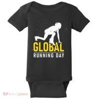 Global Running Day Gift For Runner Workout & Run Friends Baby Bodysuit thumb 0