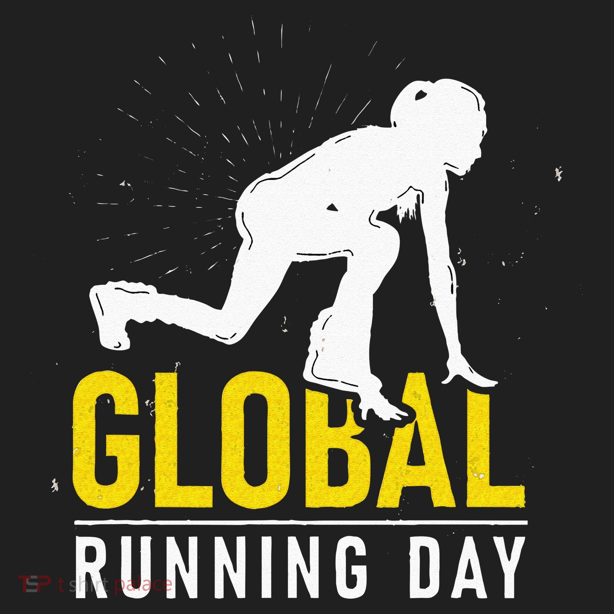 Global Running Day Gift For Runner Workout & Run Friends Golf Towel