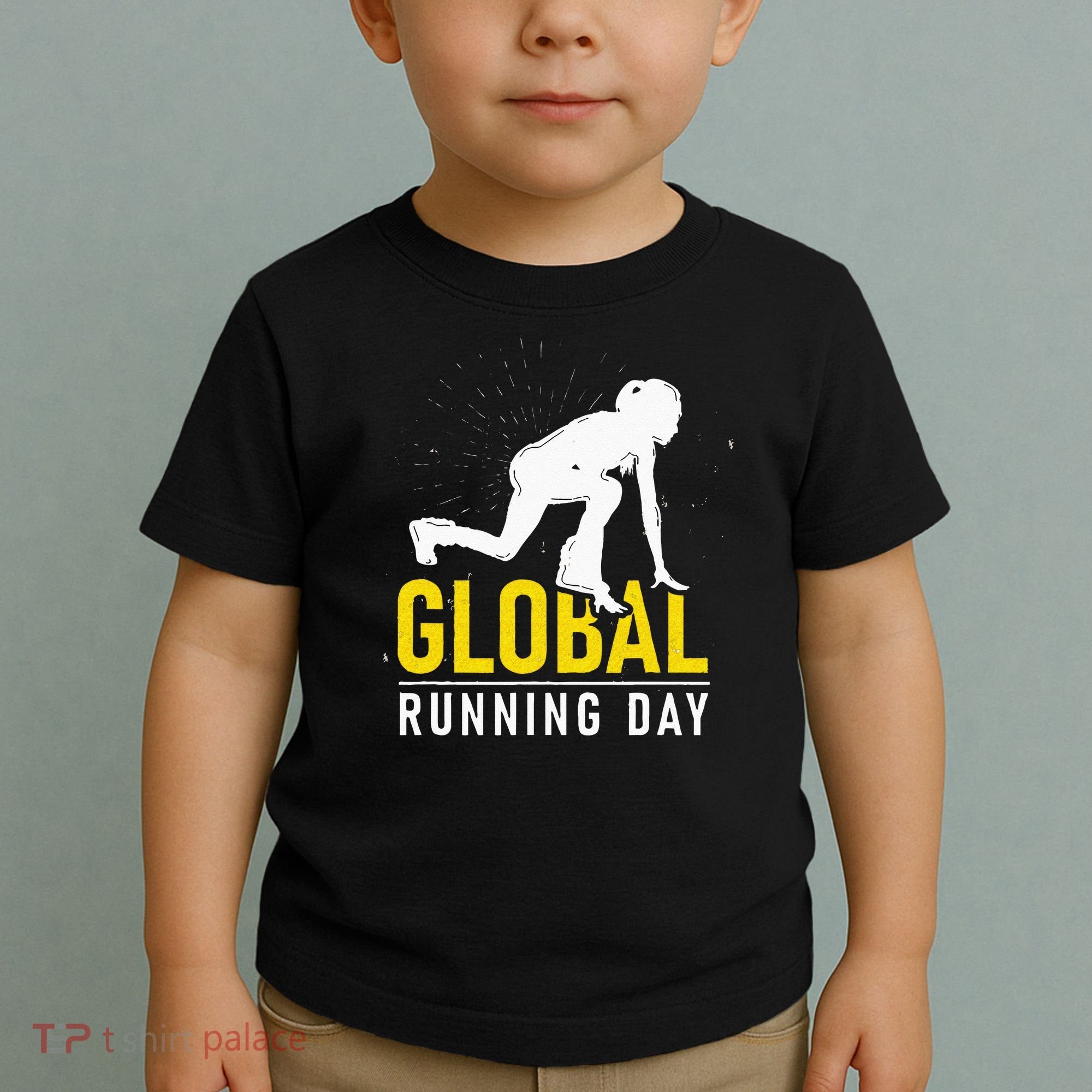 Global Running Day Gift For Runner Workout & Run Friends Toddler T-Shirt
