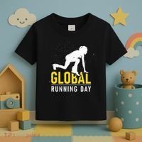Global Running Day Gift For Runner Workout & Run Friends Toddler T-Shirt thumb 3