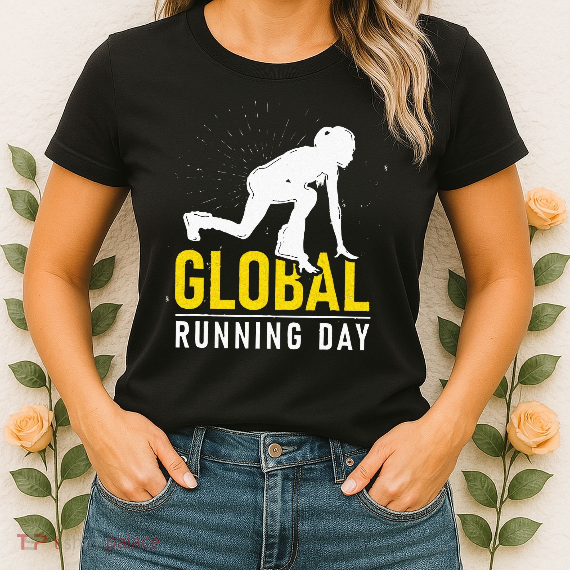 Global Running Day Gift For Runner Workout & Run Friends Women's T-Shirt