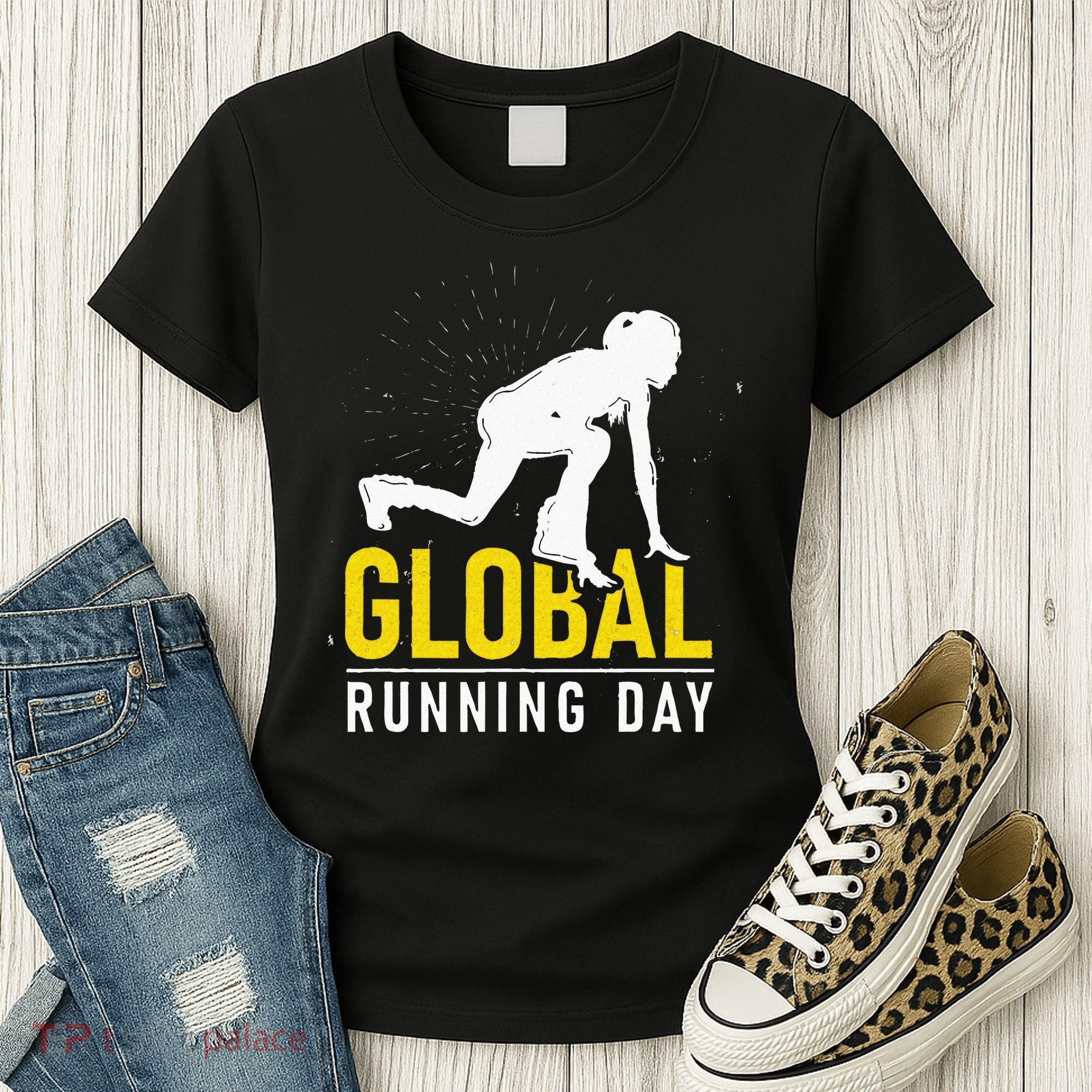 Global Running Day Gift For Runner Workout & Run Friends Women's T-Shirt