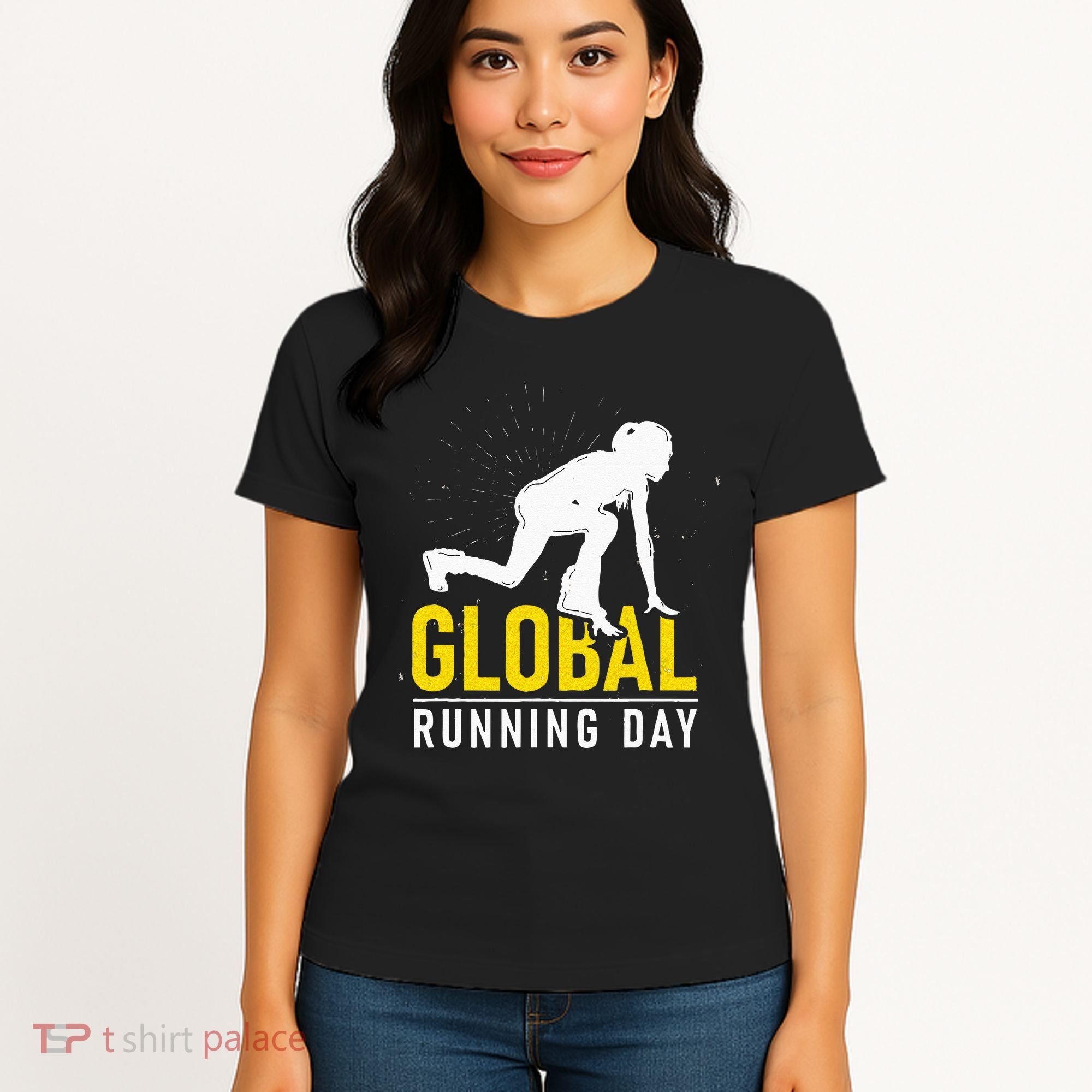 Global Running Day Gift For Runner Workout & Run Friends Women's T-Shirt