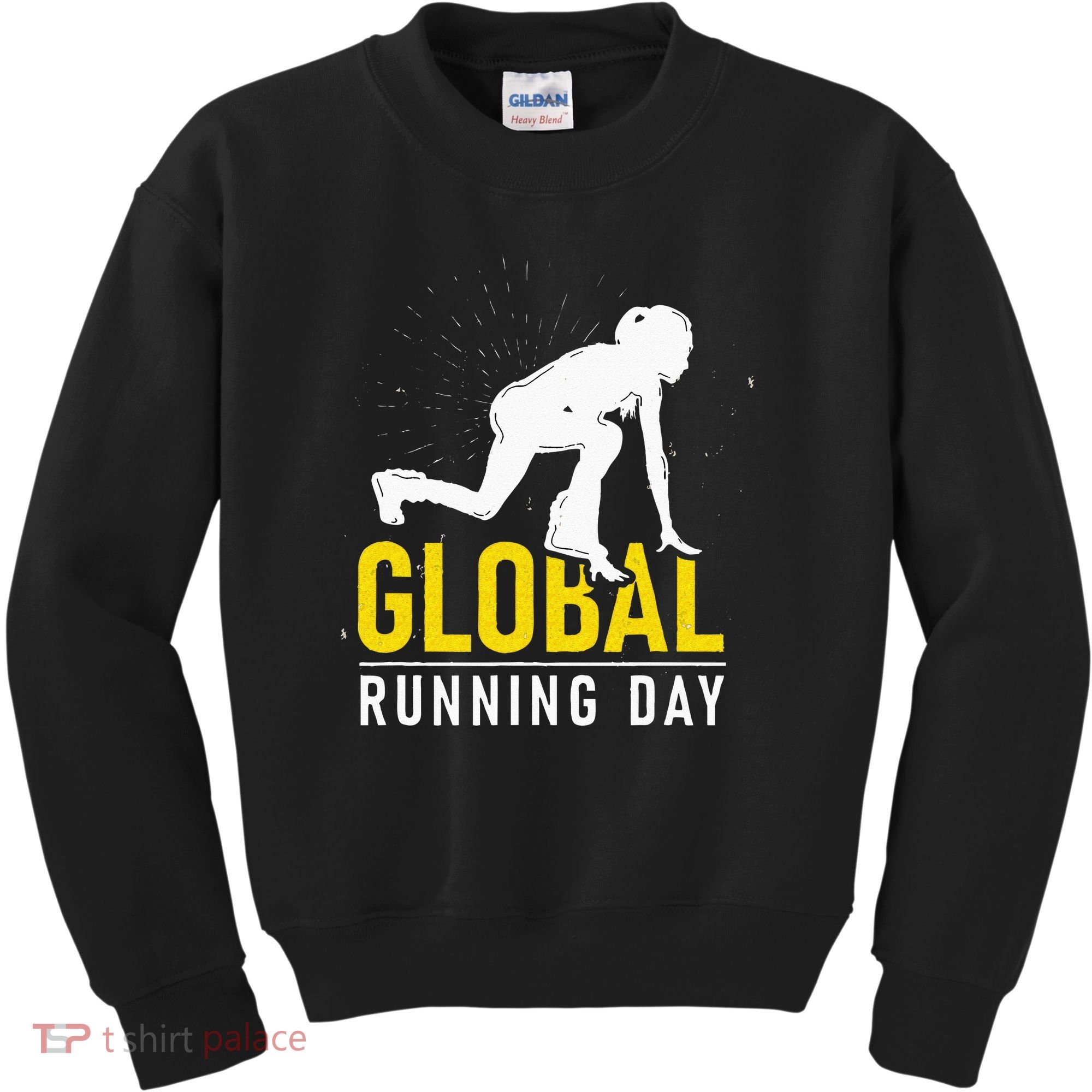 Global Running Day Gift For Runner Workout & Run Friends Kids Sweatshirt