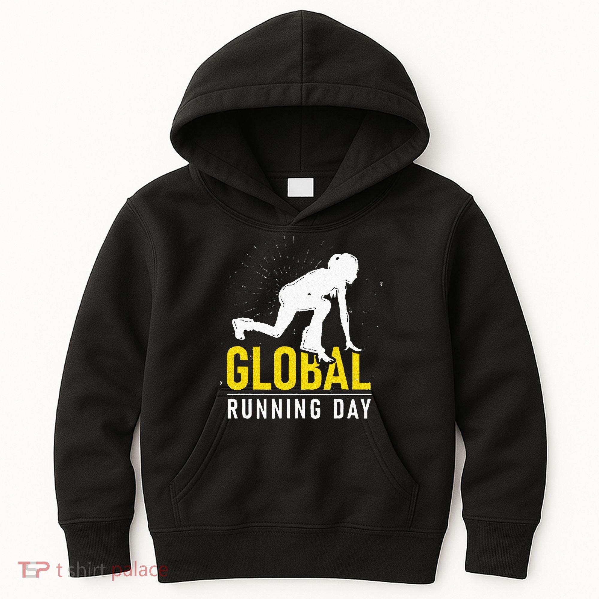 Global Running Day Gift For Runner Workout & Run Friends Kids Hoodie