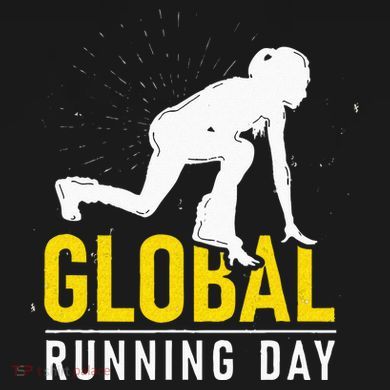 Global Running Day Gift For Runner Workout & Run Friends Short Acrylic Beanie
