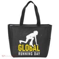 Global Running Day Gift For Runner Workout & Run Friends Tote Bag thumb 0
