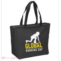 Global Running Day Gift For Runner Workout & Run Friends Tote Bag thumb 2