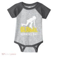 Global Running Day Gift For Runner Workout & Run Friends Infant Baby Jersey Bodysuit thumb 0