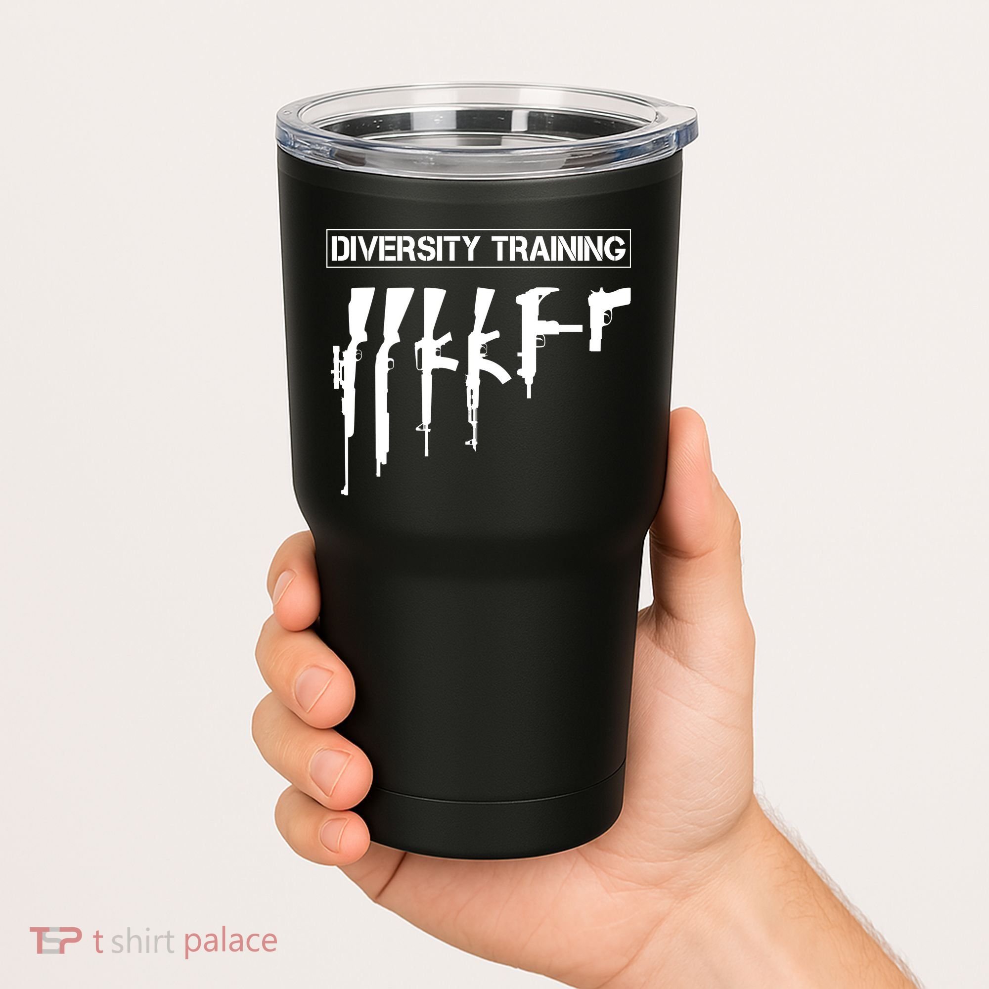 Guns Rifles Diversity Training Tumbler